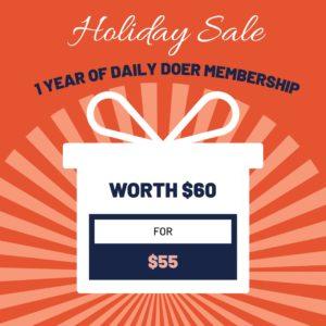 Daily Doer Annual Membership